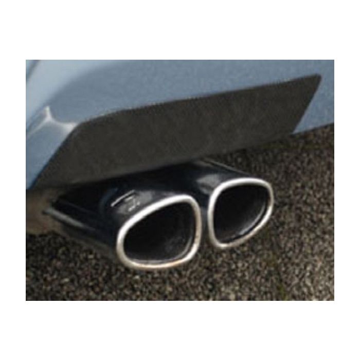 Rear silencer / exhaust cover for twin taile pipe (left)