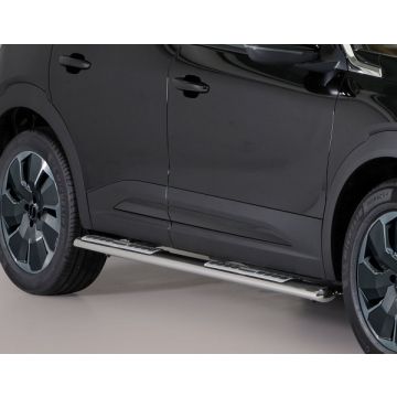 Side steps (oval, stainless-steel)