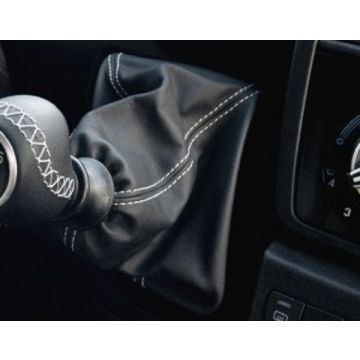 Shift boot leathered black