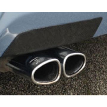 Rear silencer / exhaust cover for twin taile pipe (left)