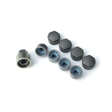 Locking wheel bolt set