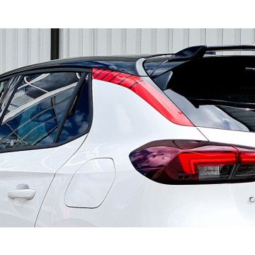 Foil decoration set roof bar red     