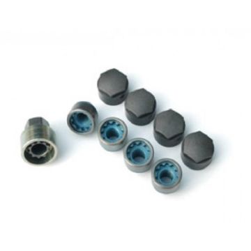 Locking wheel bolt set