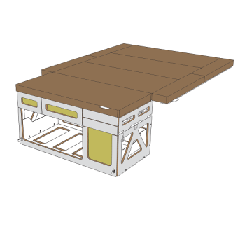 Schlafmodul in Farbe 104