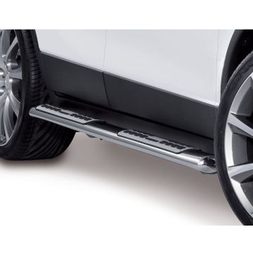 Side steps (oval, stainless-steel)