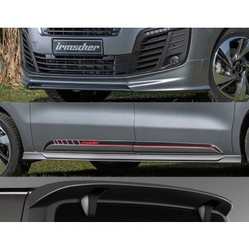 Body kit for vehicles with short wheelbase and tailgate with opening rear window