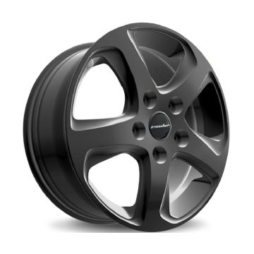 Light alloy wheel set Wave black design exclusive (17 inch)
